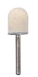 FELT BOBS TYPE MS 5 1/2" DIAMETER X 3/4" FACE MEDIUM MOUNTED ON 1/8" MANDREL
