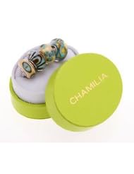 Authentic Chamilia sterling-silver Ocean Sand Glass Bead Set OG-3