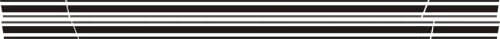 1987 - 2004 Mustang GT Solid Side Stripe Kit