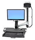 StyleView® EMR Sit-Stand Combo System with Worksurface