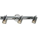 ET2 Flash E22025-18 Glass 3 Light 150 watt (5H x 22W) Sconce Lighting in Chrome