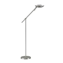 Lite Source LS-80978PS Module II Torch Lamp with Frost Glass Shade, Polished Steel