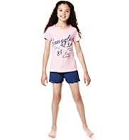 Pure Cotton Broderie Shortie Pyjamas