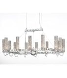 Geometrix by Schonbek EM3018COG Elements 14 Light Single Tier Chandelier with Cognac Strass crystal