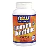 ARGININE/ORNITHINE - 250 CAPS., (Now Food)