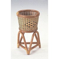 籐家具(ラタン) 籐フラワーラック 径28 W204