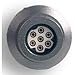 TS2P2F20-B, Conn Circular SKT 2 POS Solder Cup ST Panel Mount 2 Terminal 1 Port Bulk