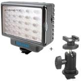 Bescor LED-50DA Ultra Bright Wide Beam On Camera 50 Watt LED Video/Dslr Lig ....
