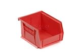 Akro Bins Stacking Bin 4-1/8 X 5-3/8 X 3 Red. Package of 24