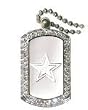 Dallas Cowboys Crystal Dog Tag NFL Football Fan Shop Sports Team Merchandise