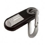 1GB USB 2.0 Clip Flash Drive with Carabineer & Rubberized Shell