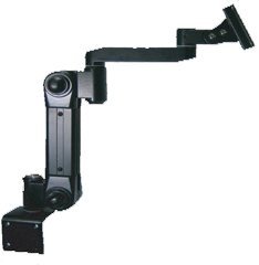 ライブクリエータ 液晶モニタ・テレビ用VESA対応C型クランプ式フレキシブルアーム(高荷重型ブラック) ARM-12ACB