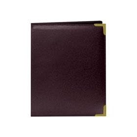 Pioneer Wallet Oxford Bound Photo Album, Solid Color Sewn Leatherette Covers wivh Brass Accent Corners, Holds 24 2.5 x 3.5 Wallet Photos, 1 Per Page, Color: Burgundy.