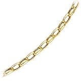 14K Yellow Gold Oval Rolo Neck Chain