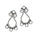 Bali Silver Teardrop Chandelier Earrings Parts 25mm