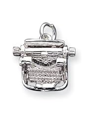 Sterling Silver Typewriter Charm