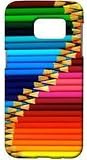Samsung Galaxy S7 Colored Pencils Background Phone Case Individual 3D Design Back Case for Samsung Galaxy S7 HD Cover Case