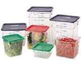 Cambro 2 Qt. CamSquare Food Storage Containers, 6/PK, Clear, 2SFSCW-135