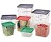 Kitchen & Housewares : Cambro 2 Qt. CamSquare Food Storage Containers, 6/PK, Clear, 2SFSCW-135