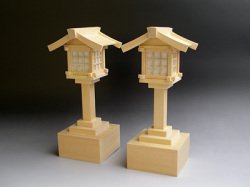 灯篭　桧電池式　小