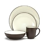 Noritake Colorwave Chocolate - 16 piece QUAD set, service for four by Noritake