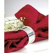 Set of 2, Plain Design Sterling Silver Napkin Rings 1-3 4 diameter, 1 wide by 