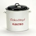 Einkochtopf 35 cm emailliert