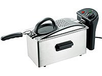 Rosenstein & Söhne Edelstahl Fritteuse, 2100 Watt