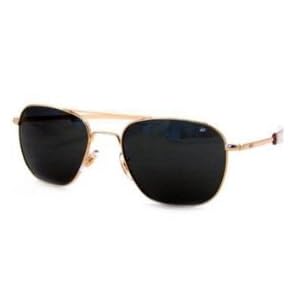 10700 GENUINE GOVERNMENT AIR FORCE PILOTS SUNGLASSES BY AMERICAN OPTICS 52 MM GOLD