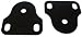 1976-1995 Jeep CJ & Wrangler YJ Black Interior Windshield Brackets