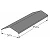 Music City Metals 93031 Porcelain Steel Heat Plate Replacement for Select Gas Grill Models by Coleman, Sonoma and Others