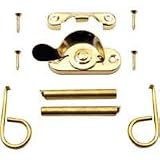 Steel Sash Lock Security Pin, Brass