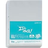 キングジム 透明ポケット エコノミ－タイプ ３０穴 A4 タテ型 103EDP-100の画像