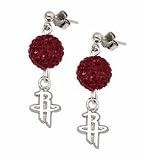 Houston Rockets Ovation Crystal Earrings