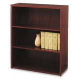 10500 Series Bookcase, 3 Shelves, 36w x 13-1/8d x 43-3/8h, Mahogany