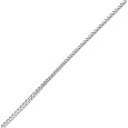 24 Inch Rhodium Plated Franco Chain Necklace