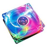80mm, crystal clear frame & rotor blade with 4-colour LED, sleeve bearing