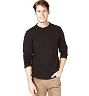 Blue Harbour Pure Cotton Bagel Neck Knitted Jumper