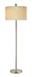 Adesso Boulevard Floor Lamp, Satin Steel
