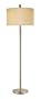 Adesso Boulevard Floor Lamp, Satin Steel