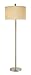 Adesso Boulevard Floor Lamp, Satin Steel