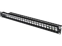 DIGITUS Patch Panel Gehaeuse 1HE fuer Keystone Module 24-Port 48,3cm 19Zoll fuer RJ45 und  Preisvergleich