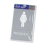 Women ADA Sign, 6w x 9h - Same Day Shipping (orders by 3 pm), Next Day Delivery (in most cases)