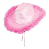 Pink Cowgirl Hat w/Marabou Case Pack 24