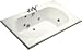 Whirlpool Tub by Kohler - K-1418-H2 in White