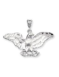 Sterling Silver Eagle Pendant QC864"