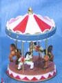 Dollhouse Miniature Colorful Resin Merry Go Round