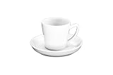 Bia Cordon Bleu White Porcelain Brussels Espresso Cups, Set of 4