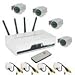 2.4GHz 4 Channel Real-time Wireless Receiver  4 IR CCD Cameras WRC815+TX800+S-3002F