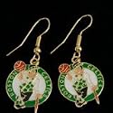 Boston Celtics Logo Earrings